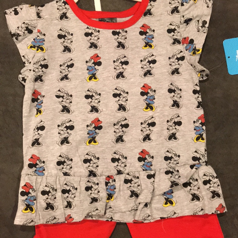 Disney, Minnie Mouse Top & Matching Shorts